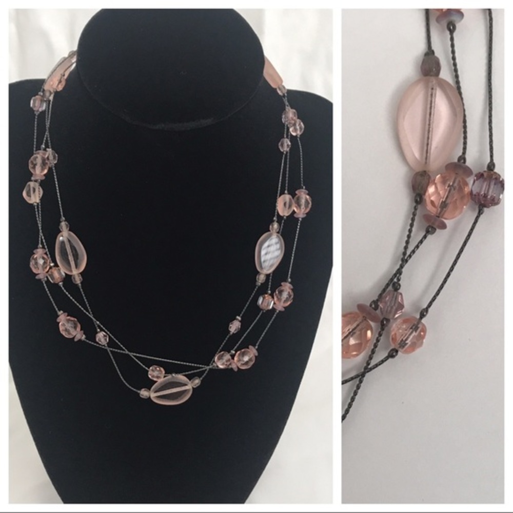 Beautiful Pink Rose Necklace